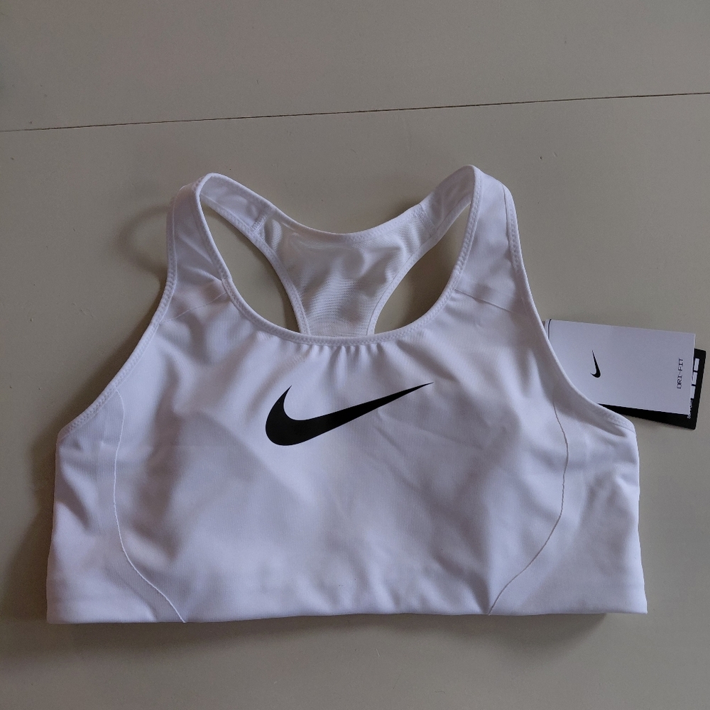 NIKE Victory High Support Sports Bra in White Sz LARGE
